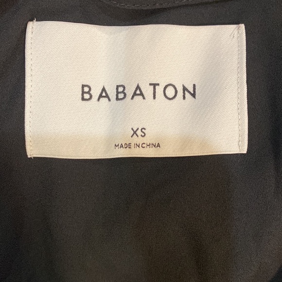 New Aritzia Babaton black Drape Trench Coat duster - Picture 6 of 6